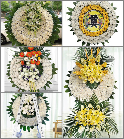 河南三门峡卢氏县官坡镇白花村花圈速递